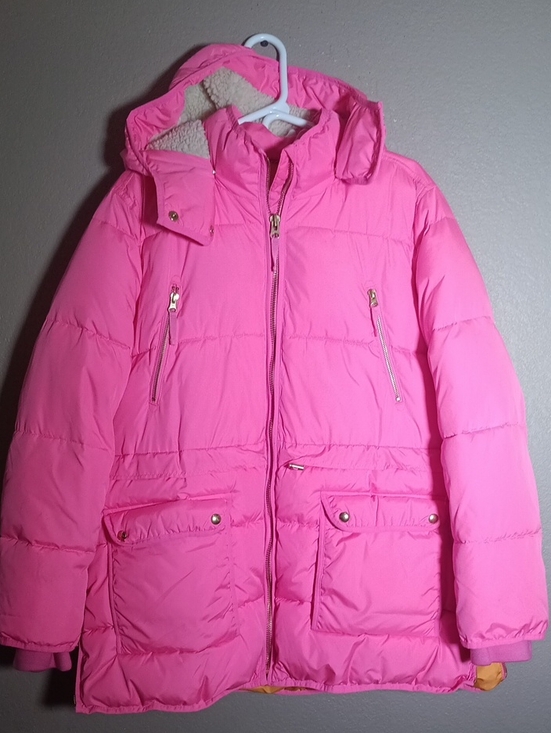 J. Crew Jackets & Blazers - J. Crew Pink and Orange Signature Puffer